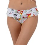 Seamless Pattern Vector Owl Cartoon With Bugs Frill Bikini Bottoms