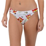 Seamless Pattern Vector Owl Cartoon With Bugs Band Bikini Bottoms