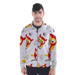 Seamless Pattern Vector Owl Cartoon With Bugs Men s Windbreaker