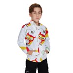 Seamless Pattern Vector Owl Cartoon With Bugs Kids  Windbreaker