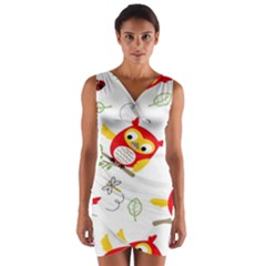 Wrap Front Bodycon Dress 