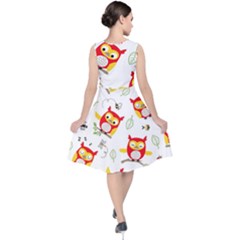 V-Neck Midi Sleeveless Dress  