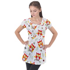 Puff Sleeve Tunic Top 