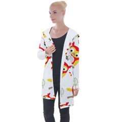 Longline Hooded Cardigan 