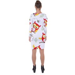Asymmetric Cut-Out Shift Dress 