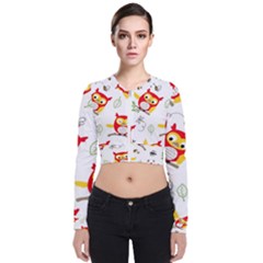 Long Sleeve Zip Up Bomber Jacket 