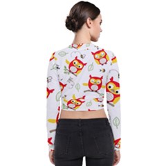 Long Sleeve Zip Up Bomber Jacket 