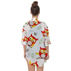 Open Front Chiffon Kimono 