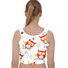 Velvet Racer Back Crop Top 