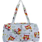 Seamless Pattern Vector Owl Cartoon With Bugs Multi Function Bag