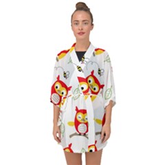 Half Sleeve Chiffon Kimono 