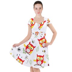 Cap Sleeve Midi Dress 