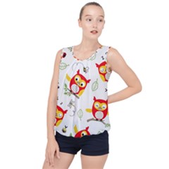Bubble Hem Chiffon Tank Top 
