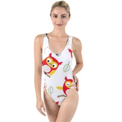 High Leg Strappy Swimsuit 