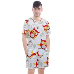 Men s Mesh T-Shirt and Shorts Set 