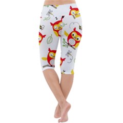 Lightweight Velour Cropped Yoga Leggings 