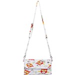 Seamless Pattern Vector Owl Cartoon With Bugs Mini Crossbody Handbag