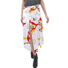 Velour Split Maxi Skirt 