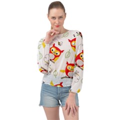 Banded Bottom Chiffon Top 