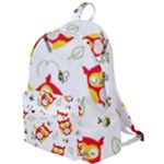 Seamless Pattern Vector Owl Cartoon With Bugs The Plain Backpack