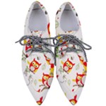Seamless Pattern Vector Owl Cartoon With Bugs Pointed Oxford Shoes