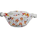 Seamless Pattern Vector Owl Cartoon With Bugs Fanny Pack