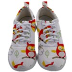 Seamless Pattern Vector Owl Cartoon With Bugs Mens Athletic Shoes