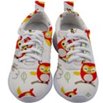 Seamless Pattern Vector Owl Cartoon With Bugs Kids Athletic Shoes