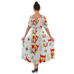 Shoulder Straps Boho Maxi Dress  