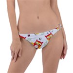 Seamless Pattern Vector Owl Cartoon With Bugs Ring Detail Bikini Bottoms