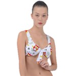 Seamless Pattern Vector Owl Cartoon With Bugs Front Tie Bikini Top
