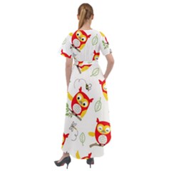 Front Wrap High Low Dress 