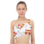 Seamless Pattern Vector Owl Cartoon With Bugs Spliced Up Bikini Top 