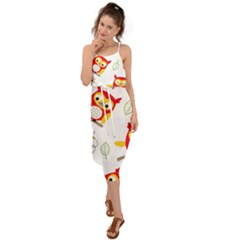 Waist Tie Cover Up Chiffon Dress 