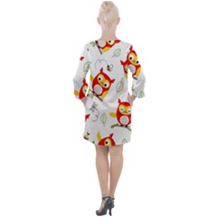 Open Neck Shift Dress 