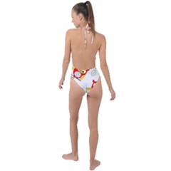 Backless Halter One Piece Swimsuit 