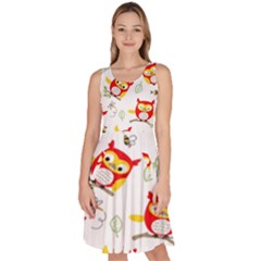 Knee Length Skater Dress With Pockets 