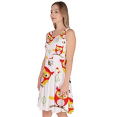 Knee Length Skater Dress With Pockets 