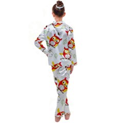 Kids  Satin Long Sleeve Pajamas Set 
