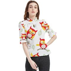 Frill Neck Blouse 