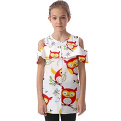 Fold Over Open Sleeve Top 