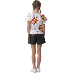 Kids  Cut Out Flutter Sleeves 