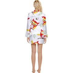 Long Sleeve Satin Robe 
