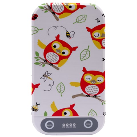 Seamless Pattern Vector Owl Cartoon With Bugs Sterilizers from ArtsNow.com