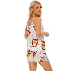 V-Neck Satin Pajamas Set 