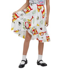 Kids  Ruffle Flared Wrap Midi Skirt 