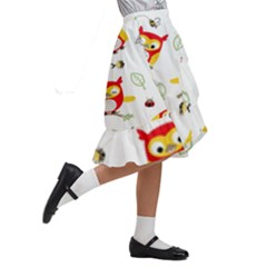 Kids  Ruffle Flared Wrap Midi Skirt 