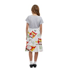 Kids  Ruffle Flared Wrap Midi Skirt 