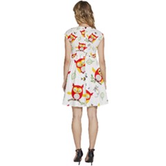 Cap Sleeve High Waist Dress 