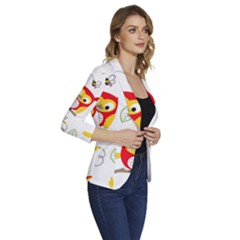 Women s One-Button 3/4 Sleeve Short Jacket 